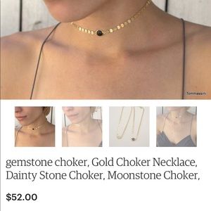 14k gold choker necklace